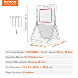 Baseball And Softball Rebounder 3.5 x 6 ft PitchBack Baseball Pitching Nest, Softball Pitchback V952-BQHDWDYXWJDKP6FD7V0