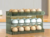 30 Count Flip Fridge Egg Tray Container PET Auto Keep Eggs Fresh Flip Egg Tray Container for V1294-YM0901-3118230244811