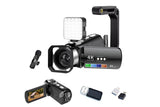4K Video Camera Camcorder 64MP Vlogging Camera With 28X Digital Zoom for YouTube - Black Pro Version V1263-JX-6747-2