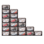 10Pcs Premium Acrylic Shoe Box Sneaker Display Storage Case Boxes Magnetic Door Au V465-86124