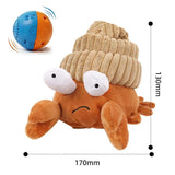 Interactive Rechargeable Electric Plush Dog Toys with Vibration and Sound Self-Playing Wiggling V1341-ZY-TKDAZG5W-HERMITCRAB