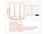 Wedding Flower Stand, 10PCS 40cm Column Flower Stand, Floral Stands with Acrylic Laminate, Gold V952-HLHJLFT10J40F3YRH001V0