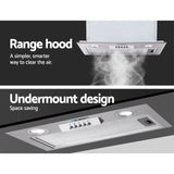 Devanti 520mm Range Hood 52cm Rangehood Stainless Steel RH-D-T01-52-SR