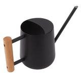 Watering Can 900ml Stainless Steel Long Spout Wooden Handle Elegant Flower Watering Pot for Garden V1294-YM0706-3111230174012