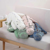 Cute Plush Dragon, Weighted Dinosaur Toy Children Adult Gift Or Decoration Pink 110cm V1237-ZY-203-4907