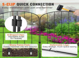 Garden Fence, No Dig Fence 61 x 33 cm Animal Barrier Fence, Underground Decorative Garden Fencing V952-JSWL2413INCHNOKRCV0