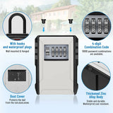 Waterproof Outdoor Security Key Box Key Box With Hook Large Key Box For Keys, Cards Home Schools V1188-MS-227-0243