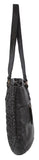 Pierre Cardin Woven Leather Ladies Shoulder Bag - Black V563-PC-3307-BLACK