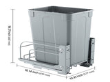 Pullout Trash Can for Kitchen Cabinets, Garbage Waste Recycling Bin, Under Mount Waste Container, V952-CFLJTDTDTHSYKL1U7V0