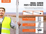 Aluminum Grade Rod, 18-Feet/10ths 6 Sections Telescopic Measuring Rod,Double-Sided Scale 1/10ft V952-YZCLG18YCFEEKTCTHV0