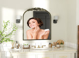 Elegant Rose - Designed Baroque Brass Arched Mirror Size Large V767-YSJ-Z113
