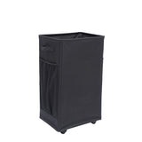Black Foldable Yoga Storage Basket, Oxford Fabric Laundry Hamper, Multi-Purpose Organizer for Toys V888-ELOSUNG46639