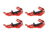 4 Sets Roof Shovel Mount Heavy Duty Multipurpose Metal Rubber Clamp Mounting Bracket for Roof V1294-YM0901-3114240060112