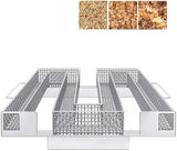 Cold Smoke Generator Stainless Steel Mesh Smoker Tray for BBQ Grills and Smokers, Silver 15 x 15 x 4 V1189-LC-HW-00386