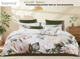 Bianca Giselle White Polyester Printed Floral Coverlet Set Queen/King V442-BCA-COVERLETS-GISELLE-WHITE-KI