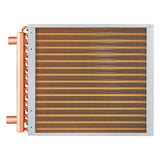 VEVOR 16"x 16" Heat Exchanger Water to Air 3-Row 3/8" Copper Ports 193 Fins V952-CPGSHRQ161606S869V0