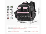 Tool Backpack, 56 Pockets, Heavy-duty Tools Storage Organizer Work Bags with Laptop Compartment & V952-GJBBSLD1012I9UUIW001V0