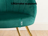 Artiss Armchair Velvet Green Eloise UPHO-C-ARM-5107-GR