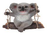 Swing Koala Sculpture Cartoon Synthetic Resin Animal Statues Decoration for Garden Decoration V1294-YM0717-3111220245911