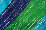 Mayan Legacy Queen Size Outdoor Cotton Mexican Resort Hammock No Fringe in Oceanica Colour V97-RNFOCEANICA