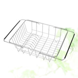 Stainless Steel Over Sink Dish Drying Rack in Plated for Fast Drainage and Space Saving Kitchen V1370-AZ4-20570