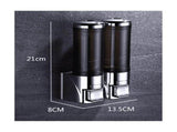 Adhesive Soap Dispenser 300ML Drill Free Wall Mount,Manual Dispenser Shampoo Shower for Kitchen V1366-AZ2-W-15820