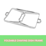 9L Chafing Dish Set Buffet Pan Bain Marie Bow Stainless Steel Food Warmer V201-BRO3-AU