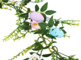 6.56 Ft Artificial Easter Egg Garland Rustic Spring Garland with Spotted Eggs Spring for Home V1294-YM0901-241216HL07-1