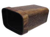 Rustic Wood Trash Can with Removable Press , Square Garbage Bin for Office, Bedroom, Kitchen - PP V1369-AZ3-W-14358