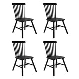 Levede 4x Dining Chairs Kitchen Winsor Black CH1035-2-BKX2