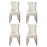 1 Set of 4 Artiss Dining Chairs Beige Velvet UPHO-C-DIN-1061-BGX4