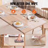 Plastic Table Cover, 42 x 72 Inch 2.0 mm Thick Clear Table Protector, Rectangle PVC Desk Mat, V952-ZFXPVCZB42X7FCC6CV0
