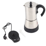 300ml Electric Stainless Steel Espresso Coffee Mocha Pot Electric Coffee Maker V1294-YM0901-JY15713-02