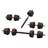 Everfit 40kg Adjustable Dumbbell Barbell Set Weight Plates Home Workout FIT-M-DBS-40KG-AB