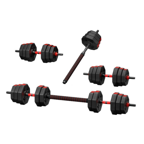 Everfit 40kg Adjustable Dumbbell Barbell Set Weight Plates Home Workout FIT-M-DBS-40KG-AB