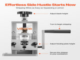 Manual Wire Stripping Machine, 1.5-25 mm, Copper Stripper with Hand Crank or Drill Powered, 64Mn V952-FXBXJSDDDMNW2JHZTV0