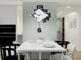 Nordic Style Wrought Iron Wall mounted Clock Hanging Wall Clock Living Room Bar V1294-YM0901-JY34064