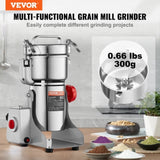 VEVOR 300g Commercial Spice Grinder Electric Grain Mill Grinder High Speed V952-DDDPSGWYMJ30YEEUIV3