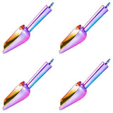 3oz Mini ice Scoop Set of 4, Small Stainless Steel Scooper for Candy/Flour/Bean/Pet Food/Ice Cube, V1192-AZ-W-28051
