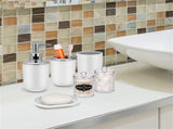 Set 4 Pcs Green Bathroom Accessories,Cute Bathroom Decor,Plastic Soap Dispenser and Toothbrush V1189-WXFWAL-20260319-00056