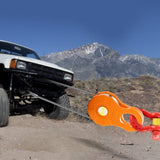 VEVOR Snatch Block, 11T/25,000 LBS Working Load Limit, Heavy Duty Winch Pulley for 0.55\"/14 mm V952-ZZDZJCH225000CSSEV0