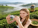 Mini Digital Camera with 1.47 in LCD Screen, 1080P Flip Screen Retro Digital Keychain Camera with V1366-AZ2-W-11544