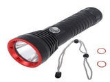 LED Dive Torch 5000k 2000LM IPX8 Waterproof Professional Underwater 100m Diving Flashlight V1294-YM0706-3119230141211