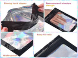 120pcs Mylar Bags for Food Storage120pcs Holographic Packaging Bags V1258-DP02-C-716
