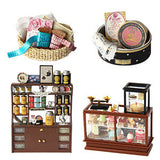 Dollhouse Miniature with Furniture Kit Plus Dust Proof and Music Movement - Rosa Garden Tea V178-13578