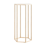 Wedding Flower Stand, 10PCS 60cm Column Flower Stand, Floral Stands with Acrylic Laminate, Hexagonal V952-HLHJLFT10J60YUXKY001V0