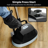 Hauskeeper GEN2 5 in 1 Electric Floor Polisher 6M Power Cable Timber Hard Waxer Buffer Cleaner FLR-POL-BK