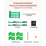 Wheel Chock Tie-Down Kit, Break Strength 1986.73 kg & Working Load 662 kg Motorcycle Tie-Down System V767-VVR-CLJGTJ2LDXKKJLXJW001V0