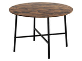 Levede Dining Table Round Kitchen 4 Person Coffee 80cm CH1168-BR-AU