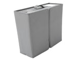 Grey Bed Sheet Organizer, Soft and Space-Saving with Easy Pull Handles V1192-AZ-W-25534